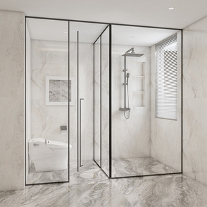 Diseño Gratuito, Mampara de Ducha Personalizada con Accesorios, Cabina de Ducha Prefabricada, Baño - Product Image 1