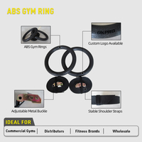 Anillas de Gimnasia ABS con Correa Ajustable y Logotipo Personalizado, Venta al Por Mayor de Fábrica