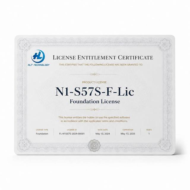 N1-S57S-F-Lic License Foundation Software License for Managed Switches Enterprise Network Automation Package Cloud Management