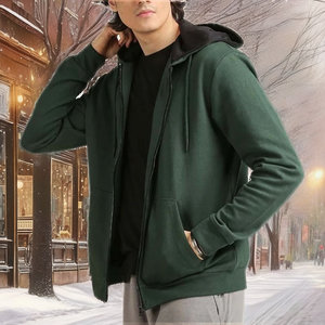 Sweat à capuche pour homme en coton 100% de qualité supérieure, très vendu, lourd, avec poches, design personnalisé, service OEM - Product Image 2