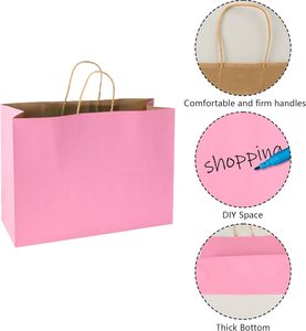 Bolsa de Papel Kraft Multicolor, Bolsa de Regalo Gruesa, Bolsa de Papel para Envolver Regalos y Compras - Product Image 6