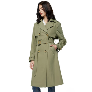 <span class=keywords><strong>Trench</strong></span>-coat pour femmes avec design de luxe tendance de haute qualité <span class=keywords><strong>court</strong></span> long nouveauté <span class=keywords><strong>beige</strong></span> ODM/OEM choix de qualité - Product Image 2