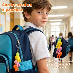 Giocattolo Antistress Articolato a Forma di Frutta Stampato in 3D, Mini Figurina Flessibile, Giocattolo Sensoriale Tascabile, Regalo Carino da Scrivania - Product Image 5