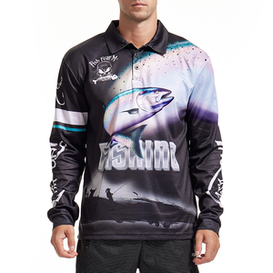 Camicia da Pesca per Uomo ad Alte Prestazioni, Personalizzabile, in Poliestere, Vestibilità Comoda, Manica Lunga, Protezione UV, Asciugatura Rapida - Product Image 3