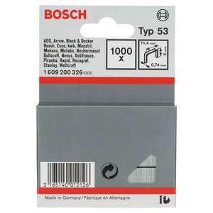 BOSCH - 1609200367 Grapa de alambre fino, Tipo 53 - EAN 3165140004770 BRADS, PINS Y CLAVOS GRAPAS DE METAL - Product Image 2
