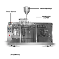 Machine automatique de remplissage de sachets liquides pour pâte de tomate, mayonnaise, jus, Doypack, bec, debout