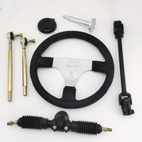 Bricolage 270mm 320mm 110cc go kart volant assemblage biellette crémaillère pour quad vélo atv pièces de rechange