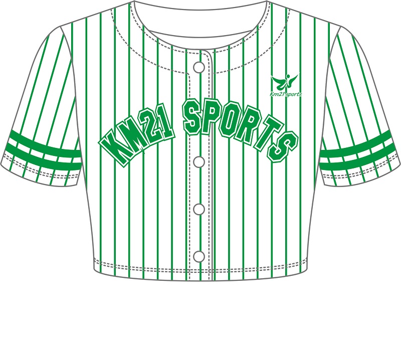 Maillot de baseball décontracté à manches courtes, motif rayé sur fond blanc, uniformes de baseball personnalisés, logo personnalisé, style boutonné