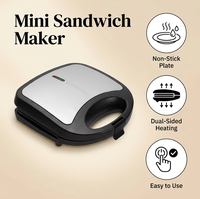 Machine à sandwich électrique antiadhésive OEM ODM pour paninis, gaufres, mini-sandwichs et sandwichs glacés, usage domestique et commercial