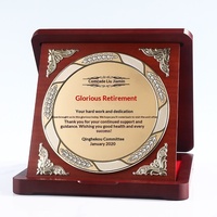 Médaille en bois gravée et imprimée UV « Merci pour votre retraite », cadeau commémoratif créatif, décoration de bureau de style chinois pour enseignants