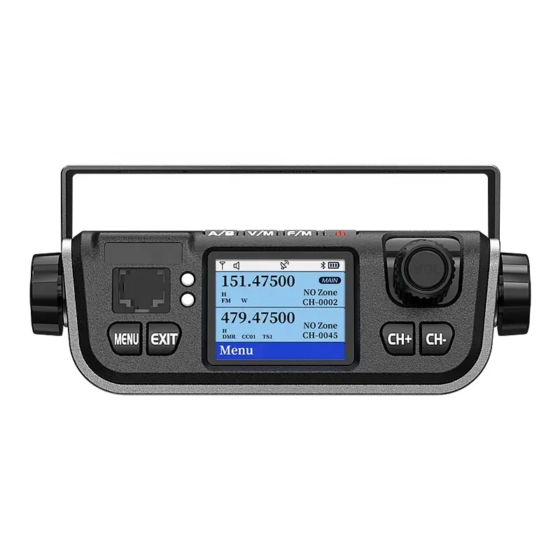 신상품 듀얼 밴드 20w/25w 고출력 Vhf Uhf 미니 M520D DMR GPS BT 모바일 카 라디오