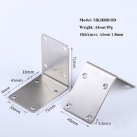 Supports de connexion pour armoires, meubles et tables en acier inoxydable 70 mm SS201 à prix abordable