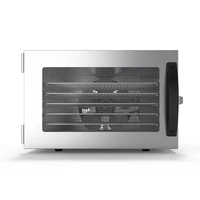 Déshydrateur de fruits compact LT-163 à 6 plateaux, 400W, pour légumes, viande et herbes, avec contrôle de température 30-90 degrés