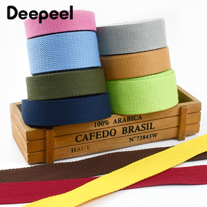 Deepeel ap342 20-38mm DIY <span class=keywords><strong>polyester</strong></span> bông vải 2mm dày vải Túi dây đeo quần áo phụ kiện ribbon màu <span class=keywords><strong>Webbing</strong></span> - Product Image 6