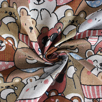 Offre Spéciale personnalisé dessin animé coton polyester bas quantité minimale de commande personnalisé mode Jacquard tissé tapisserie robe tissu avec prix d'usine