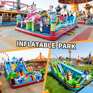 Надувной батут-замок Fun City для детей, уличная игровая площадка, аттракцион для развлечений на открытом воздухе - Product Image 5