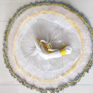 Dongfang Motai <span class=keywords><strong>Filet</strong></span> moulé à la main facile à lancer, petite maille ouverte, appât pour poisson, monofilament en nylon et PA avec chaîne en plomb - Product Image 6