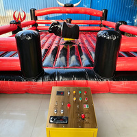 Taureau mécanique durable avec arène de protection gonflable pour les activités de team building et les événements de loisirs