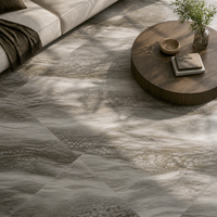 Dalle en pierre frittée Warm Sulkly Latte 1600x3200mm, aspect marbre crème, pour un design intérieur de villa chaleureux