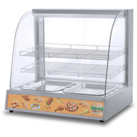 Vitrine chauffante électrique pour aliments, comptoir de présentation chauffant pour aliments, vente directe usine
