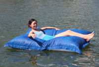 Pouf de piscine moderne en tissu – Lit/chaise/canapé flottant imperméable avec housse amovible