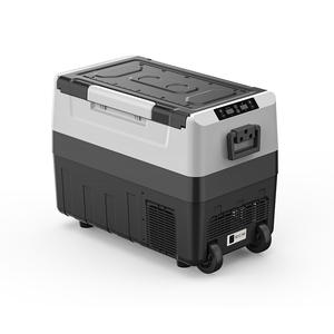 Réfrigérateur de voiture Contrôle APP <span class=keywords><strong>avec</strong></span> lumière LED Réfrigérateur portable à double usage Camping Caravan Car Mini Fridge - Product Image 3