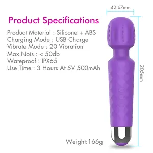Vibrator Sex Toy Hot Selling Oem/Odm Silicone Adult Sex Toys Wand Massager Vibrator Massager Electric Vibration Women Sex Toys