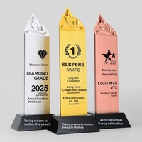 Trophées personnalisés créatifs en métal en forme de sommet de montagne, gravés et imprimés UV, or, argent, bronze, récompenses annuelles pour employés exceptionnels