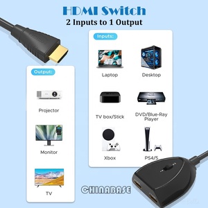 Divisor de Video <span class=keywords><strong>4K</strong></span> 2 en 1 con Conector Tipo Pigtail, Compatible con UHD, Conversor de Cable de Material ABS para PS5/4, Xbox y <span class=keywords><strong>FireStick</strong></span> - Product Image 3