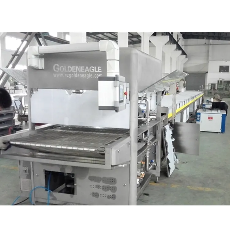 High Productivity Ice Cream Chocolate Coating Machine snickers chocolate line production full automatic