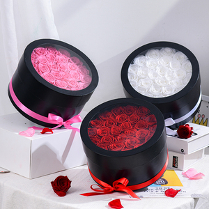 Produit neuf d'usine, 27 roses éternelles en forme ronde dans une boîte cadeau pour mariage, décoration de la maison, Noël, boîte à fleurs éternelles - Product Image 4