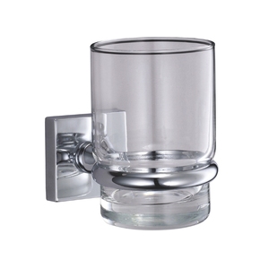 Hotel <b>Bathroom</b> Tumbler Holder Zinc Alloy Base Glass Chrome Wall Mounted <b>Bathroom</b> <b>Accessories</b> - Product Image 4