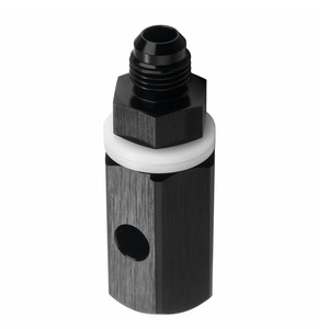 Válvula de Ventilación para Tanque de Combustible de Aluminio AN6 AN8 AN10, Conector de Seguridad Roscado Negro MG26 - Product Image 1