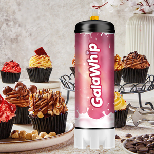 Galawhip - Dispensadores de Crema de Acero al Carbono Ecológicos de Alta Presión, 2.2L, 1364g, Cilindro de Gas Desechable de Grado Alimenticio, 4 Unidades por Caja - Product Image 1