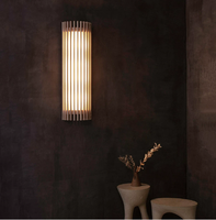 Lampes murales LED en bois de noyer, base d'ampoule E26, design moderne pour salon, hôtel, couloir, lumière d'ambiance