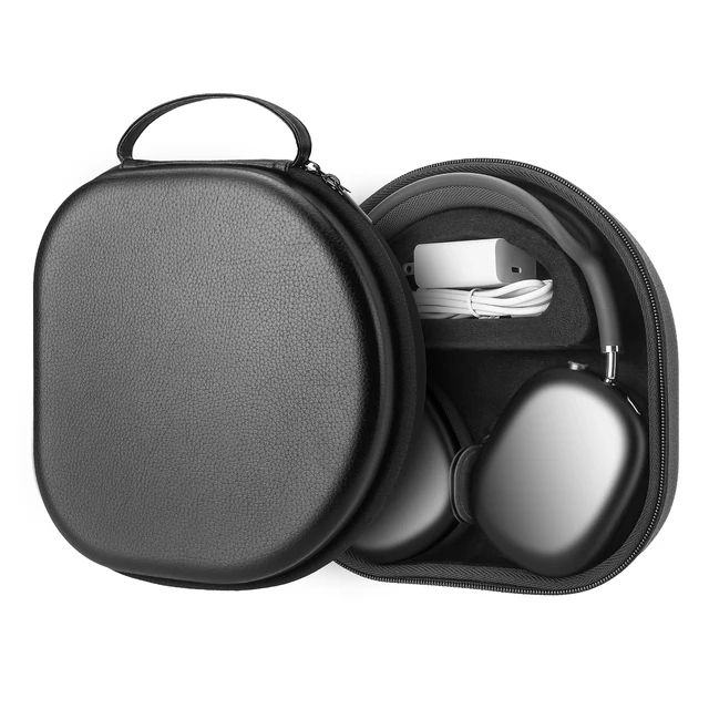 PU OEM Smart Case for AirPods Max With Sleep Mode Protective Convenient Carrying Travel Hard Organizer Cover Earphone Bag