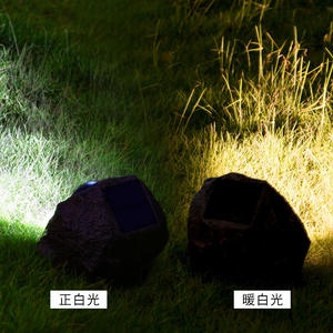 Lampe <span class=keywords><strong>LED</strong></span> solaire en pierre pavée, éclairage de Festival, lumière de jardin, chemin, décor de jardin - Product Image 2