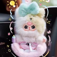 100% Original Baby Three Mini Macchiato Conejo de Peluche Mochila Llavero Bolsa para Teléfono Bonito Tema Animal Regalo Caja Sorpresa Niño Unisex 12+