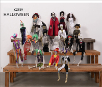 Décorations de Halloween : Crânes, Jour des Morts Mexicain, Joker, Sorcière, Pirate, Squelette, Décoration Maison Hantée, Accessoires de Fête, Modèle 5475