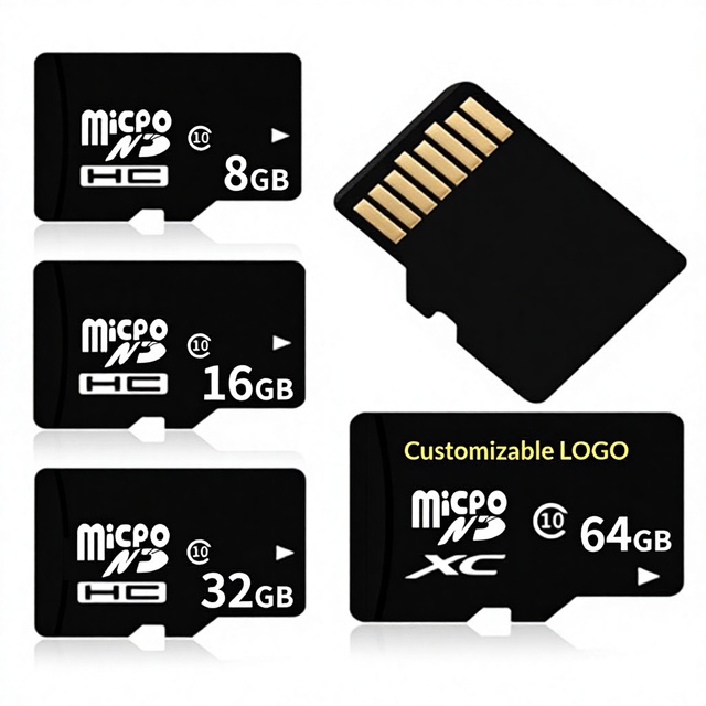 Factory-Direct Supply 32GB/128GB/64GB Class 10 TF Card for Surveillance Dashcams MP4 Cameras & DSLRs (Black)