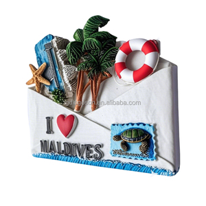 Ocean Beach Design Theme Foot Shape 3D Ref Magnet Hombre Tourist Souvenirs Resina Imanes de nevera Logotipo personalizado Maldivas para el <span class=keywords><strong>turismo</strong></span> - Product Image 2
