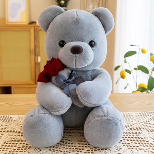 Stuffed Plush Toy Cute Teddy Bear Rose Bear Bedtime Gift Large Pillow <b>Doll</b> Children Fashion Trend Modern Thanksgiving - Product Image 3