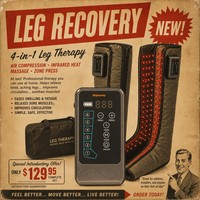Masseur de jambes à compression d'air du pied à la cuisse, 6 chambres, chaleur, sans fil, type C, couverture complète des jambes