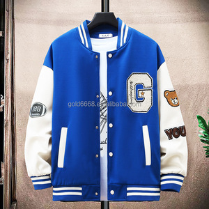 Giacca da Baseball <span class=keywords><strong>Casual</strong></span> da Uomo, Stile Scolastico, Moda Streetwear, <span class=keywords><strong>Abbigliamento</strong></span> <span class=keywords><strong>Maschile</strong></span> - Product Image 2