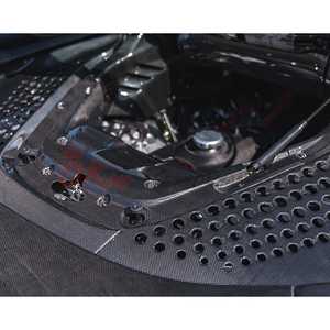 Grille de refroidissement du compartiment moteur en fibre de carbone à motif d'usine SF90 pour <span class=keywords><strong>Ferrari</strong></span> SF90 - Product Image 6