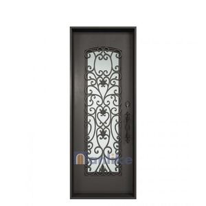 Anlike Verre Européen Moderne Extérieur Vieux Blanc Belle <span class=keywords><strong>Entrée</strong></span> Forgée Extérieur Fer <span class=keywords><strong>Porte</strong></span> et Fenêtre - Product Image 5