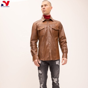 Camisas de Cuero Genuino Personalizadas al Por Mayor para Hombre Hechas en Pakistán, Bajo Costo, Precio Económico, Mejor Precio - Product Image 3