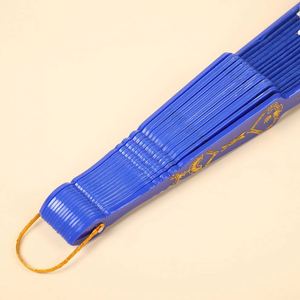 Abanico Plegable de Plástico con Polvo Dorado, Estilo Chino, para Arte, Manualidades, Regalo, Baile, Boda, Fiesta - Product Image 6