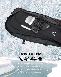 Housse de sac de ski réglable portable avec logo personnalisé housse de <span class=keywords><strong>snowboard</strong></span> en polyester avec bandoulière - Product Image 5