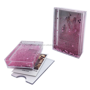 2.1 Inches by 3.4 Inches Photo Insert Acrylic Instax <strong>Mini</strong> Liquid Glitter <strong>Picture</strong> <strong>Frames</strong> With Water and Confetti - Product Image 3